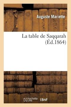 portada La table de Saqqarah (en Francés)
