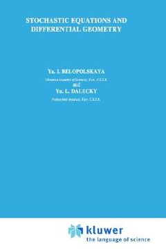 portada stochastic equations and differential geometry (in English)