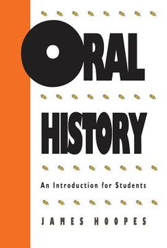 portada oral history: an introduction for students (en Inglés)