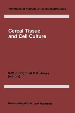 portada Cereal Tissue and Cell Culture (en Inglés)