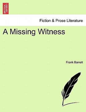 portada a missing witness (en Inglés)