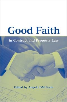 portada good faith in contract an property law (en Inglés)