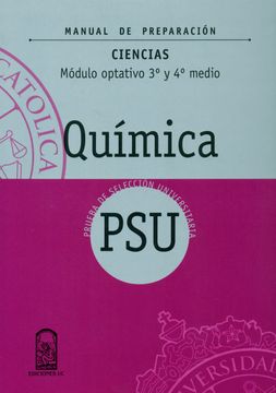 portada Cuaderno De Ejercicios Quimica 3º Y 4º Medio Psu Modulo Optativo (in Spanish)