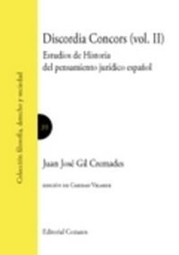 portada Discordia concors (II): Estudios de Historia del pensamiento jurídico español