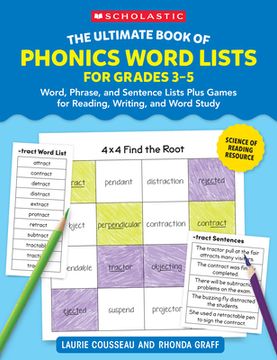 portada The Ultimate Book of Phonics Word Lists: Grades 3-5: Games & Word Lists for Reading, Writing, and Word Study (en Inglés)