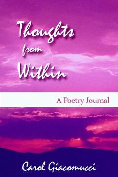 portada thoughts from within: a poetry journal (en Inglés)