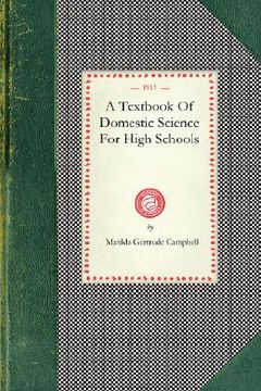 portada textbook of domestic science for high schools (en Inglés)