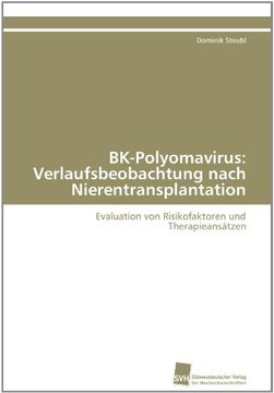portada Bk-Polyomavirus: Verlaufsbeobachtung Nach Nierentransplantation