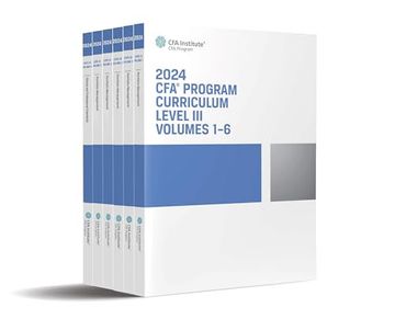 portada 2024 cfa Program Curriculum Level iii box set (en Inglés)