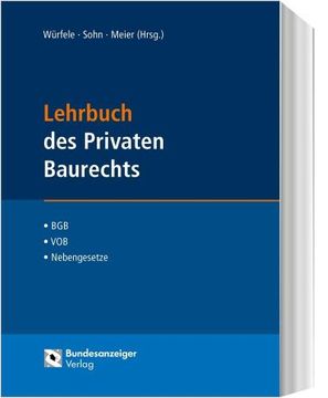 portada Lehrbuch des Privaten Baurechts (en Alemán)
