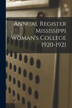 portada Annual Register Mississippi Woman's College 1920-1921 (en Inglés)