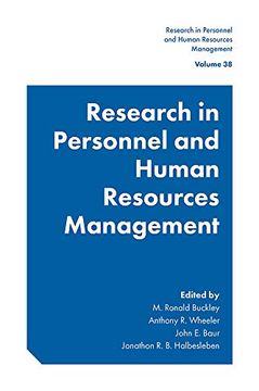portada Research in Personnel and Human Resources Management: 38 (en Inglés)