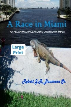 portada A Race in Miami - Large Print