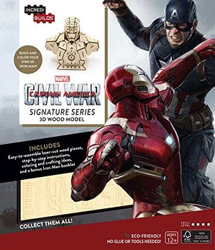 portada Incredibuilds: Marvel's Captain America: Civil War: Iron man Signature Series 3d Wood Model (en Inglés)