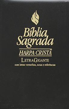 portada Biblia Sagrada com Harpa Crist Letra Gigante Piel Edicao Gigante Letras Vermelhas