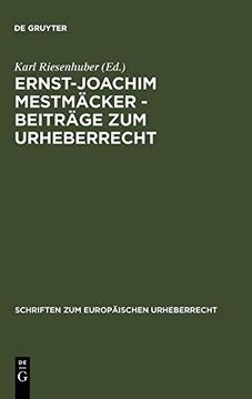 portada Ernst-Joachim Mestmäcker - Beiträge zum Urheberrecht (en Alemán)