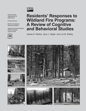 portada Residents' Responses to Wildland Fire Programs: A Review of Cognitive and Behavioral Studies (en Inglés)