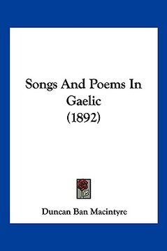 portada songs and poems in gaelic (1892)