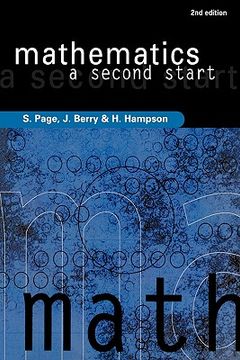 portada mathematics - a second start second edition (en Inglés)