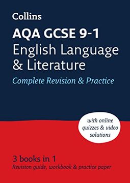 portada Aqa GCSE 9-1 English Language and Literature Complete Revision & Practice: Ideal for Home Learning, 2023 and 2024 Exams (en Inglés)