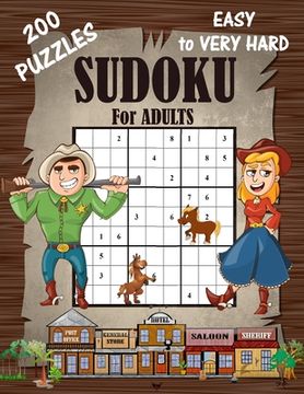 portada Sudoku Puzzles Easy to Very hard: : Sudoku for adults 200 Puzzles (LARGE PRINT) (en Inglés)