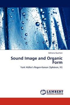 portada sound image and organic form (en Inglés)