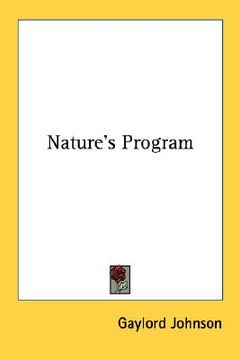 portada nature's program (en Inglés)