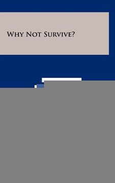 portada why not survive? (en Inglés)