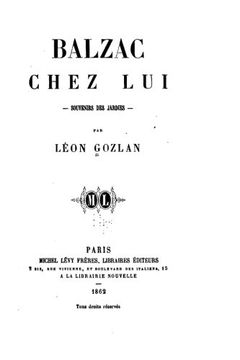 portada Balzac chez lui, souvenirs des Jardies (French Edition)