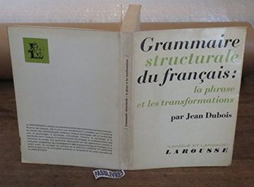 portada Grammaire Structurale du Français: La Phrase et les Transformations