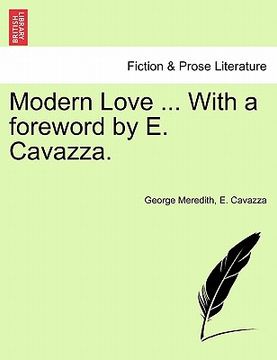 portada modern love ... with a foreword by e. cavazza. (en Inglés)