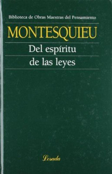 portada Del Espiritu de las Leyes (in Spanish)