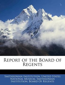 portada report of the board of regents (en Inglés)