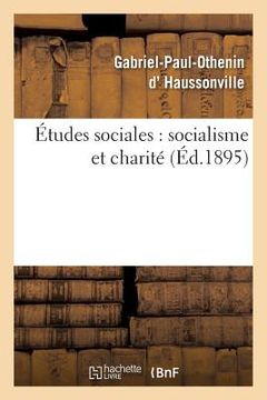 portada Études Sociales: Socialisme Et Charité (en Francés)