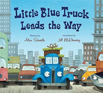 portada Little Blue Truck Leads The Way Board Book