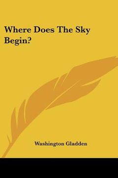 portada where does the sky begin? (en Inglés)