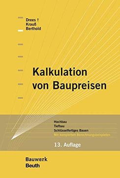 portada Kalkulation von Baupreisen (en Alemán)