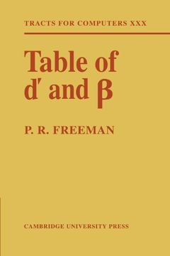 portada Table of d' and î² Paperback (en Inglés)