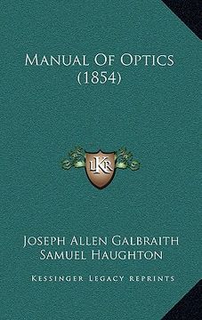 portada manual of optics (1854) (en Inglés)