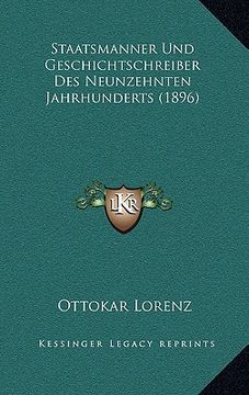 portada Staatsmanner Und Geschichtschreiber Des Neunzehnten Jahrhunderts (1896)