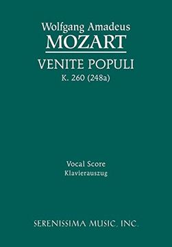 portada Venite Populi, K. 260 (en Latin)