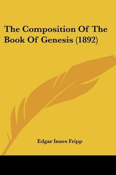 portada the composition of the book of genesis (1892) (en Inglés)