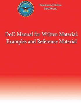 portada DoD Manual for Written Material: Examples and Reference Material (DoD 5110.04-M-V2) (en Inglés)