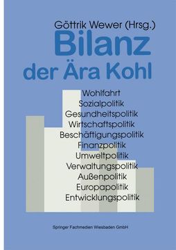 portada Bilanz der ära Kohl (en Alemán)