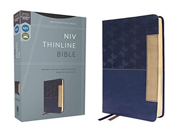 portada Niv, Thinline Bible, Leathersoft, Blue, red Letter, Comfort Print (in English)