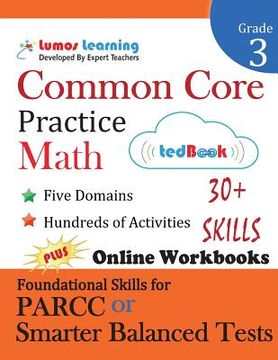 portada Common Core Practice - Grade 3 Math: Workbooks to Prepare for the Parcc or Smarter Balanced Test