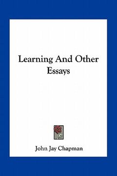 portada learning and other essays (en Inglés)