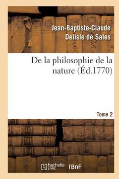 portada de la Philosophie de la Nature. Tome 2 (in French)