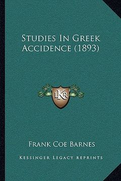 portada studies in greek accidence (1893) (in English)