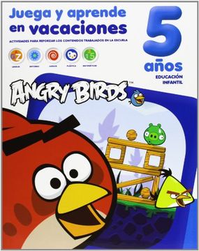 portada JUEGA Y APRENDE EN VACACIONES 5A¥OS ANGRY BIRDS